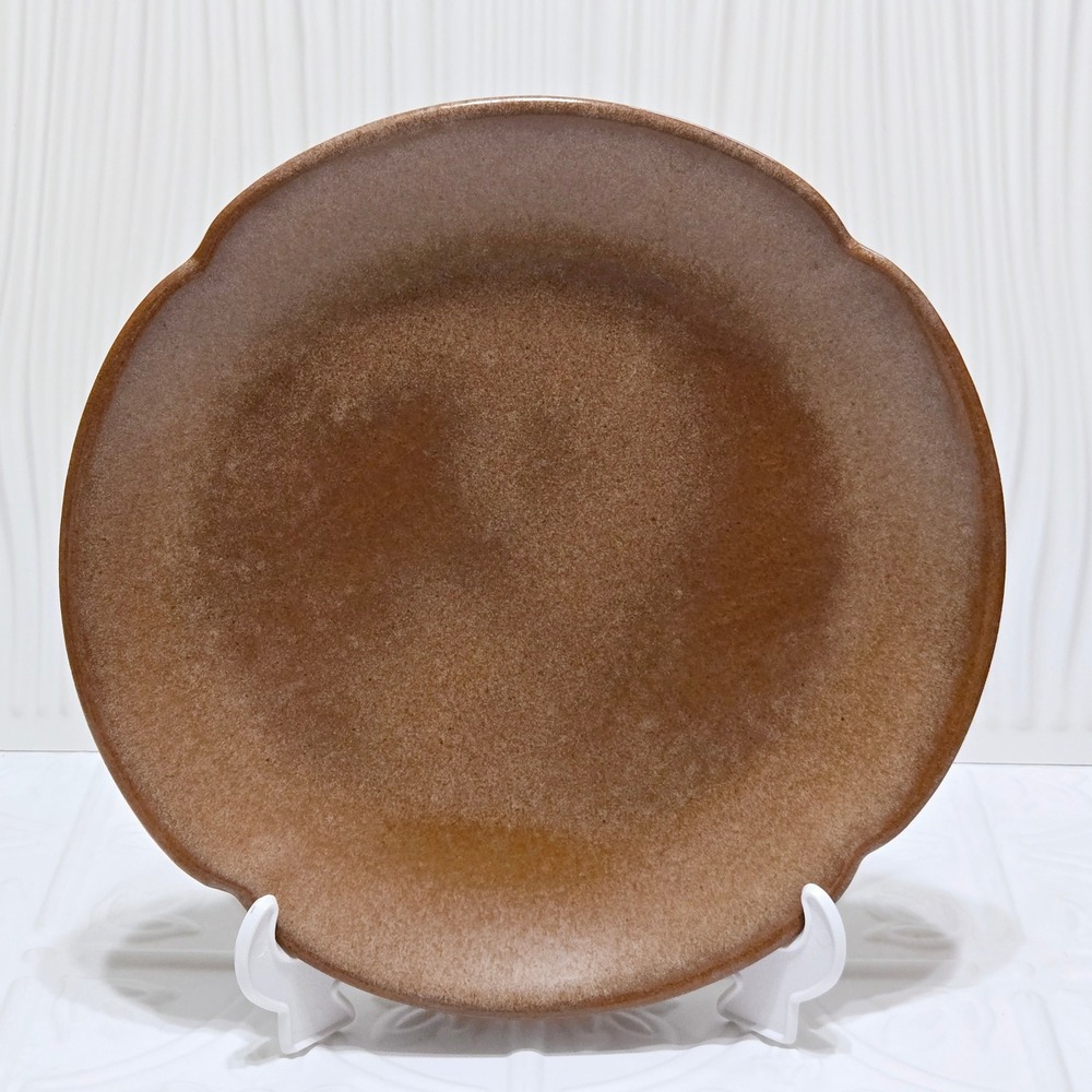 Frankoma Pottery Dinner Plate Brown Tan‎ 5F